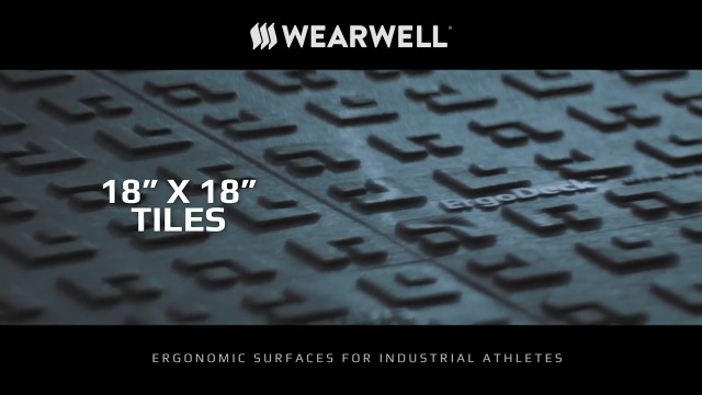 Amazon.com: Wearwell Interlocking Antifatigue Mat Tile, 18 in W x